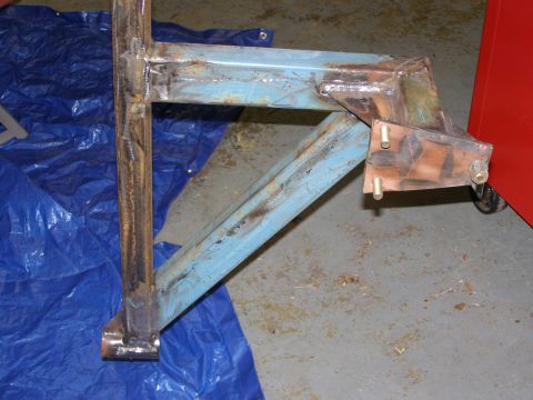 1993 Ford Bronco - This appears to be a fabricated or heavily modified metal frame section, possibly for a custom build or repair.