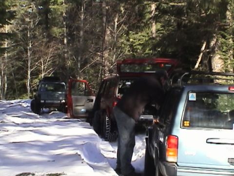 2005 Jeep Wrangler - Ryan, working his stock set up, learning. He did really well on his way out did not get stuck once... Great Job..!