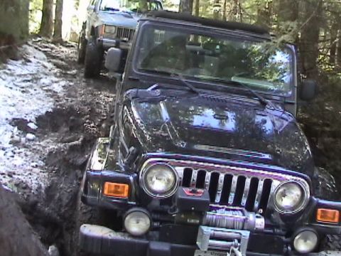 2005 Jeep Wrangler - Ken is right behind me, I think he made it up first. I was tailgunner.