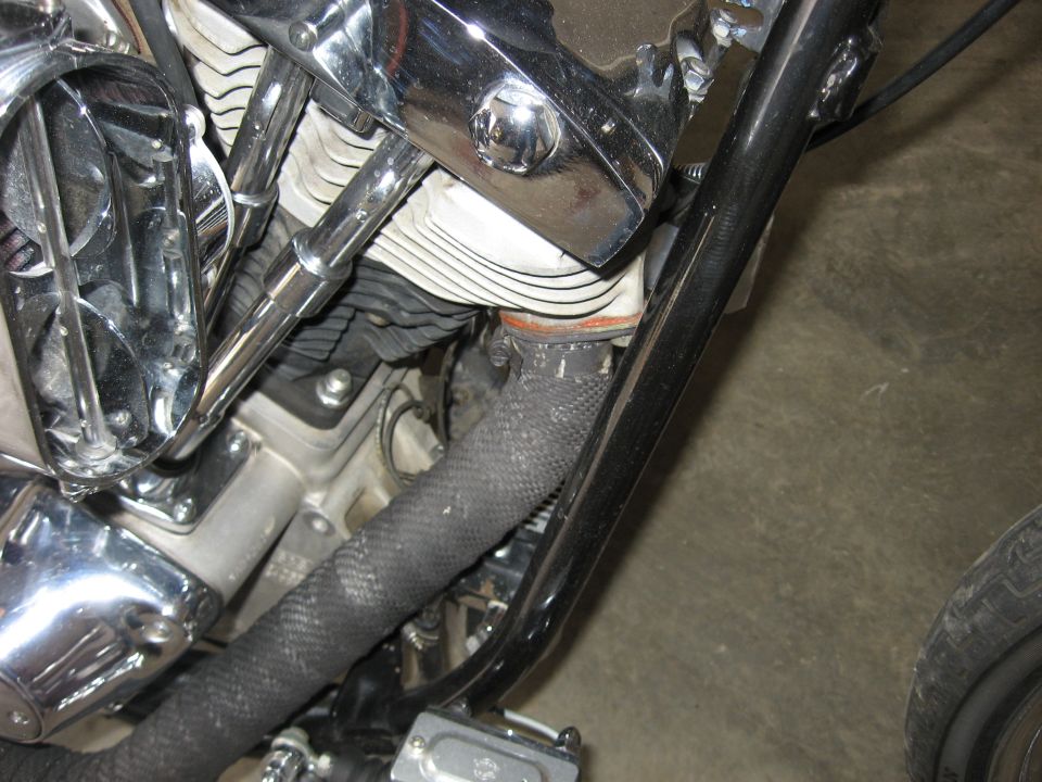 pics of installing a Revtech 5 spd in a 4 spd case with kicker into Shovelhead