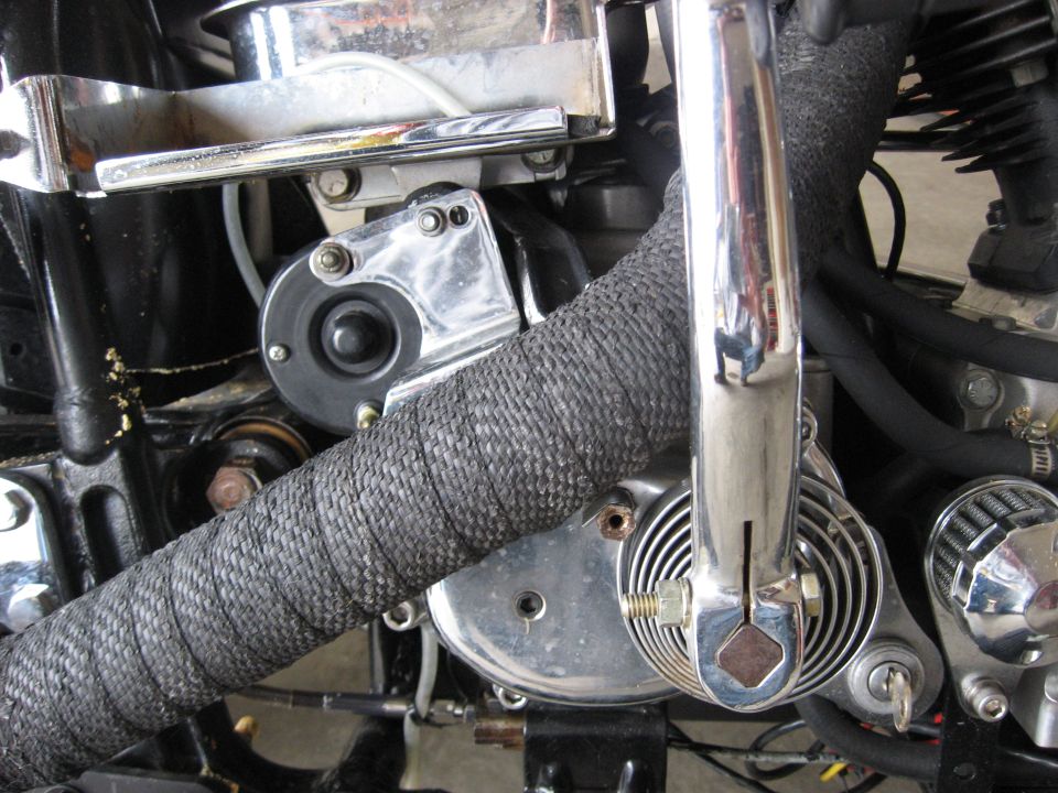 pics of installing a Revtech 5 spd in a 4 spd case with kicker into Shovelhead