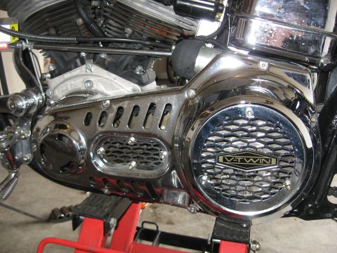1979 Harley-Davidson FXRT Sport Glide - pics of installing a Revtech 5 spd in a 4 spd case with kicker into Shovelhead