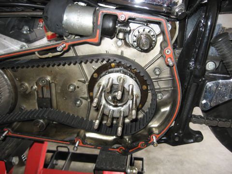 1979 Harley-Davidson FXRT Sport Glide - pics of installing a Revtech 5 spd in a 4 spd case with kicker into Shovelhead