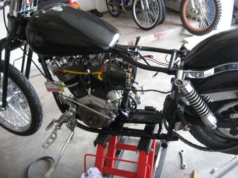 1979 Harley-Davidson FXRT Sport Glide - pics of installing a Revtech 5 spd in a 4 spd case with kicker into Shovelhead