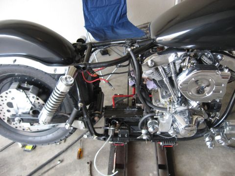 1979 Harley-Davidson FXRT Sport Glide - pics of installing a Revtech 5 spd in a 4 spd case with kicker into Shovelhead