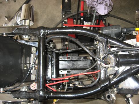 1979 Harley-Davidson FXRT Sport Glide - pics of installing a Revtech 5 spd in a 4 spd case with kicker into Shovelhead