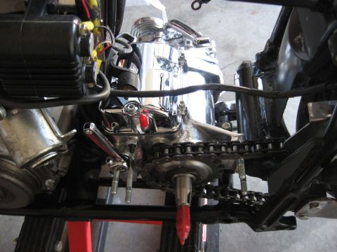 1979 Harley-Davidson FXRT Sport Glide - pics of installing a Revtech 5 spd in a 4 spd case with kicker into Shovelhead
