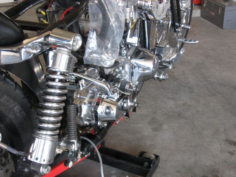 1979 Harley-Davidson FXRT Sport Glide - pics of installing a Revtech 5 spd in a 4 spd case with kicker into Shovelhead
