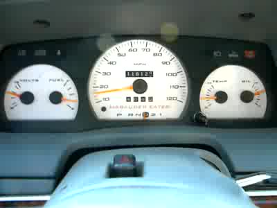 1997 Mercury Grand Marquis - Feathered throttle to control wheelspin.