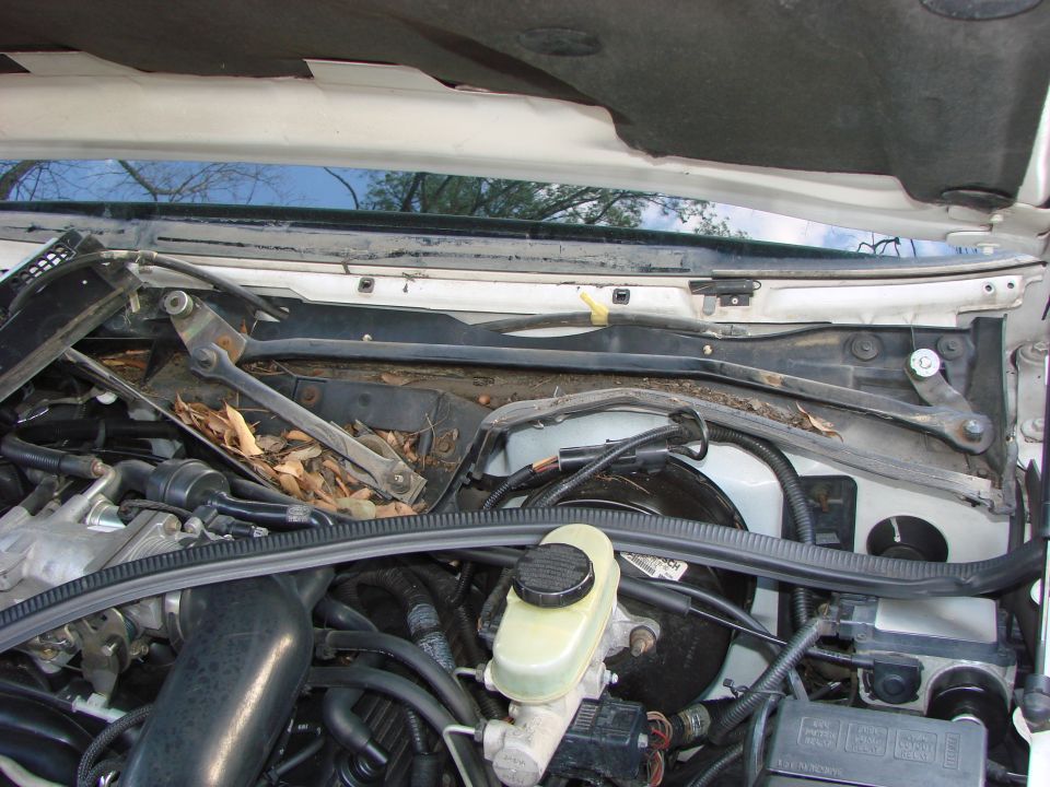 Thought I would clean out this area just in case it was causing the leak... It wasn't.  But glad I did it anyway.