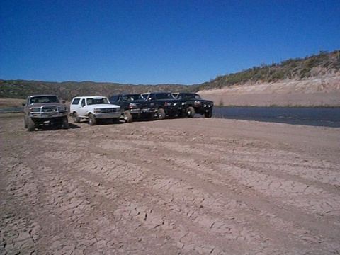 1993 Ford Bronco - FR-42 run...That is Brian Soderblom's Bronco on the left and Scott's on the far right...