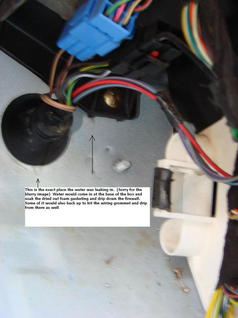 1997 Mercury Grand Marquis - Here is the actual leak up close. Sorry about the blur.