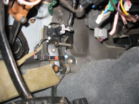 1995 Ford C-350 (Centurion Conversions) - Interior view of the pedal assembly and associated wiring harness.