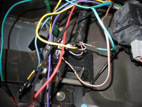 1995 Ford C-350 (Centurion Conversions) - Vehicle wiring harness with many colored wires and electrical connectors visible.