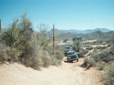 1993 Ford Bronco - David and Bud coming up the trail...