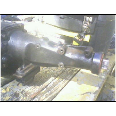 1972 Ford Ranchero - Close-up view of a transmission output shaft, showing splines and a seal, likely for a rebuild.