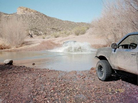 1993 Ford Bronco - Scott in the water...