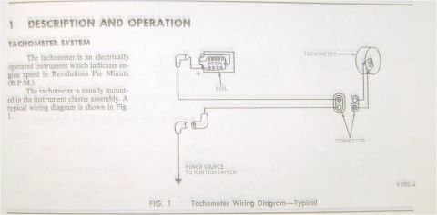 1972 Ford Ranchero - Tachometer Wiring