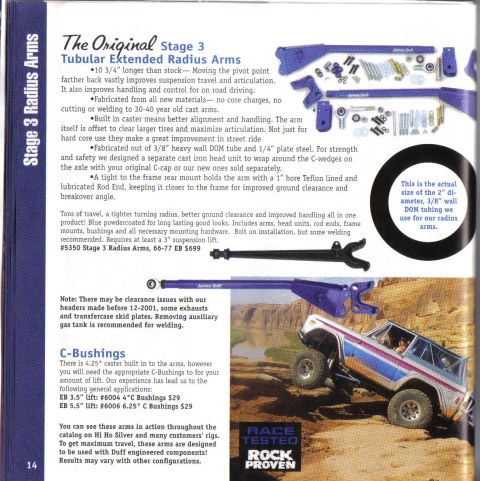 1996 Ford Bronco - This page showcases suspension components for off-road vehicles, a lifted SUV in action.