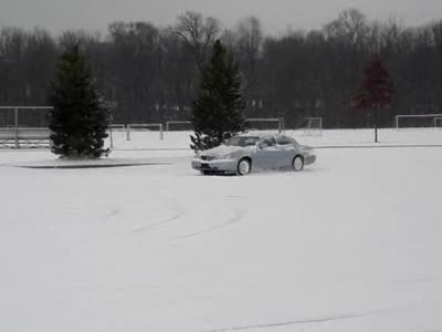 1998 Lincoln Town Car - playing in the snow