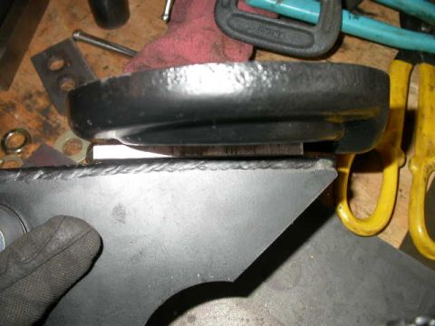 1990 Ford Bronco - 1/4" spacer between coil cup and radius arm mount, which lets coil cup sit flat. Without the spacer there would be a gap between the coil c…