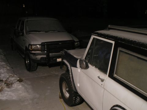 2000 Ford F-250 - sharing the driveway with the EB....or as my neighbor calls it..."the puddle-jumper"