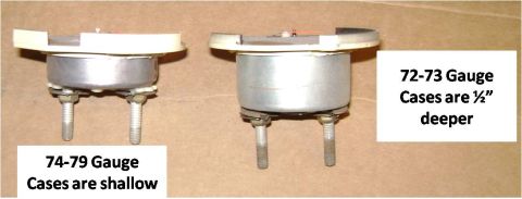 1972 Ford Ranchero - Gauge Depths
