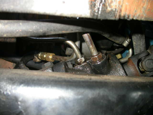 Installed back on power steering gear box.