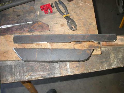 1990 Ford Bronco - New cross member reinforcement plates, 1/4" thick.