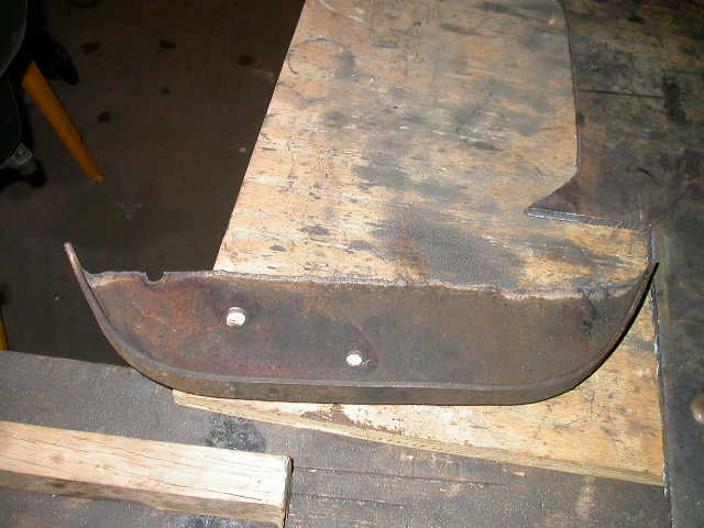 Chunk removed from TTB cross member.