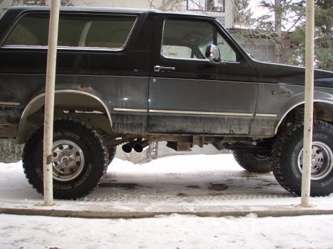 1992 Ford Bronco - I still kept my clearance, its about the same height as the transfer case.