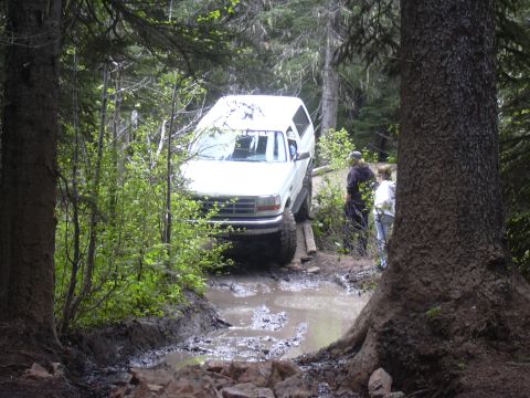 1991 Ford Bronco - many wood bridges on the Naches Wagon Trail