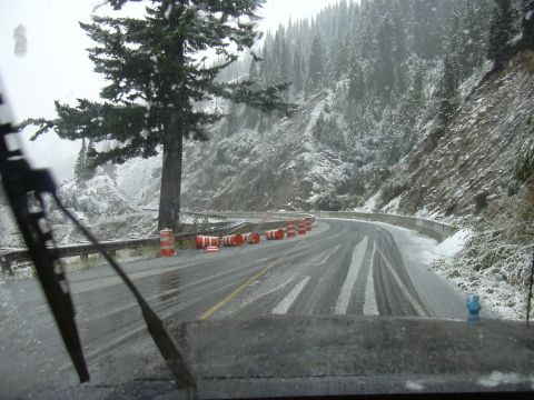 1991 Ford Bronco - it was snowing on the way home, crazy!