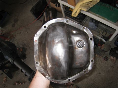 1996 Ford Bronco - wire wheeled and clear coated the diff cover