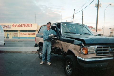 1988 Ford Bronco - trying not to scratch it while standing proudly next to it...