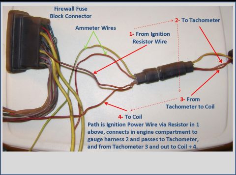 1972 Ford Ranchero - Tach Wiring B