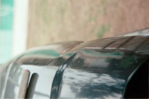 1988 Ford Bronco - dent in hood...