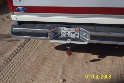1990 Ford Bronco - This 1990 Ford Bronco is seen from the rear, displaying its California license plate.