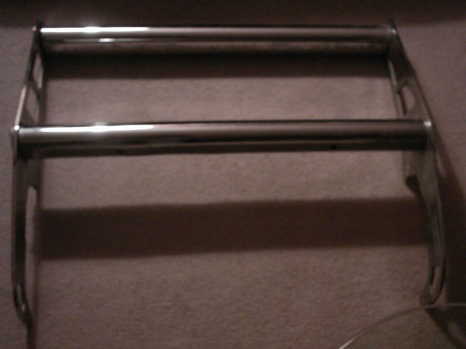Chrome bull bar with two horizontal bars