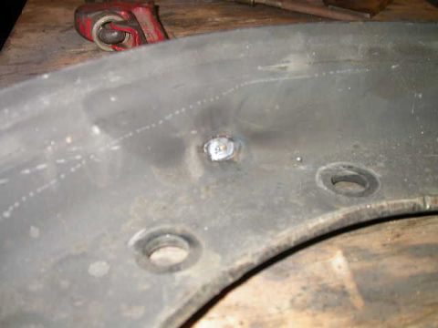 1990 Ford Bronco - Plug weld to fill hole.