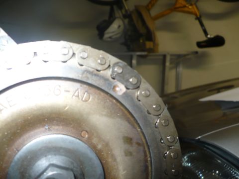 1996 Ford Mustang - LH drivers side timing chain timing link allignment