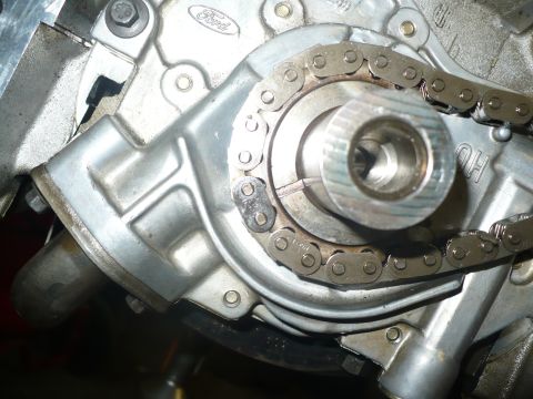 1996 Ford Mustang - timing chain marked link on crank pulley