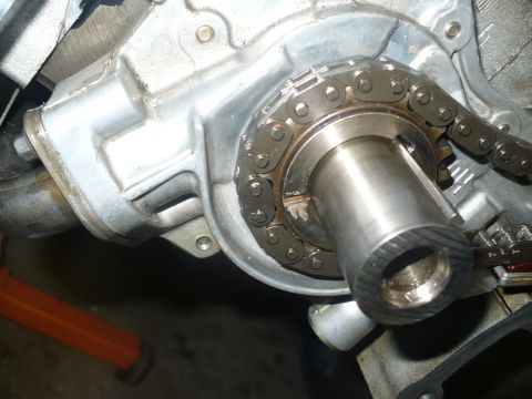 1996 Ford Mustang - LH crank tc sprocket timing marks