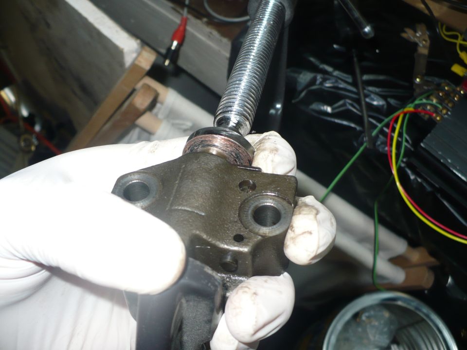 LH tensioner compressed