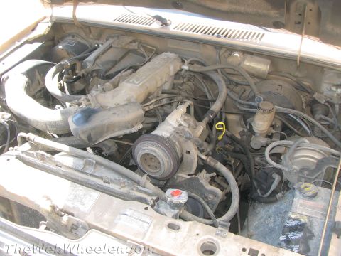 1968 Ford Mustang - Photograph of a Ford Ranger engine compartment, not a technical document.