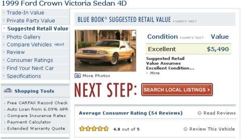 2001 Ford Crown Victoria - A gold 2001 Ford Crown Victoria sedan is shown from the front three-quarter view.