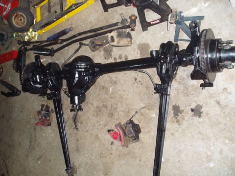 1980 Ford Bronco - Axle fully assembled with the new 7* C-bushings.