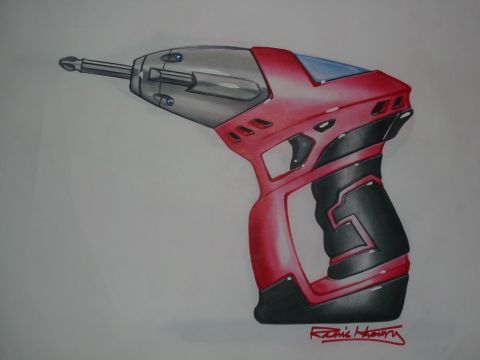 1989 Mazda MX-6 - Drawing of a power drill, not a 1989 Mazda MX-6 part.