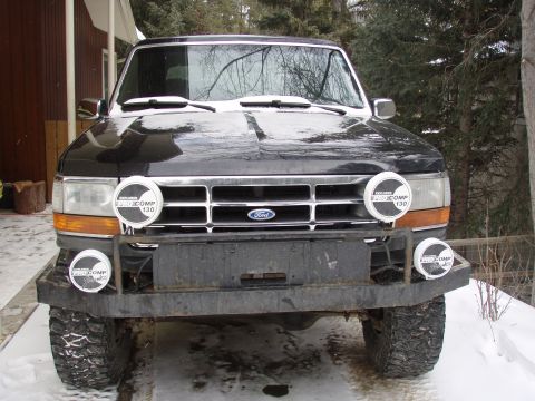 1992 Ford Bronco - 2 x 6" 2 x 8" 130watt Procomp Competion Lights