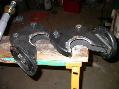 1990 Ford Bronco - Ground down the mounting area for welding.